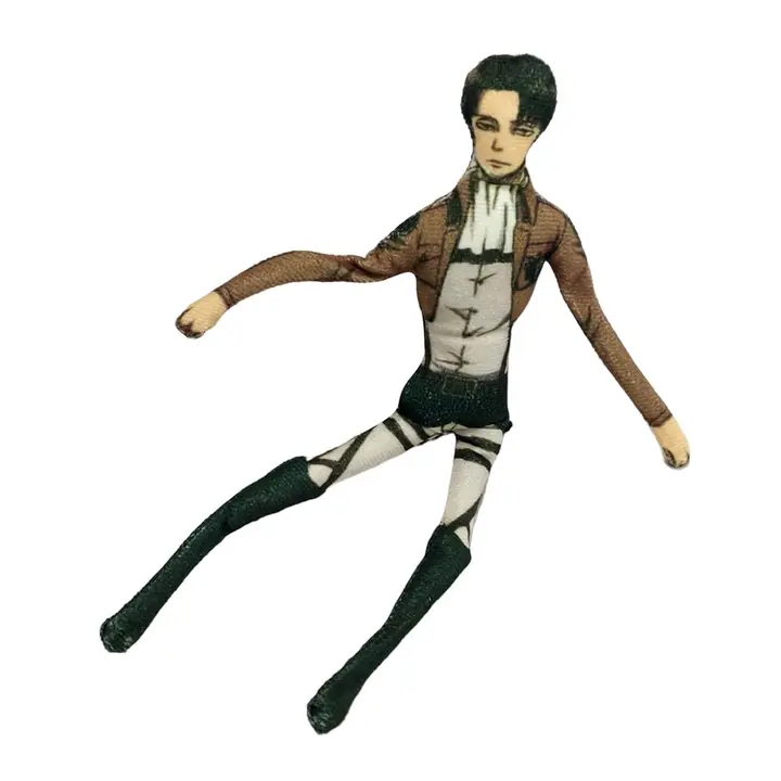 Peluche alargado de Levi Ackerman (28 cm, flexible)